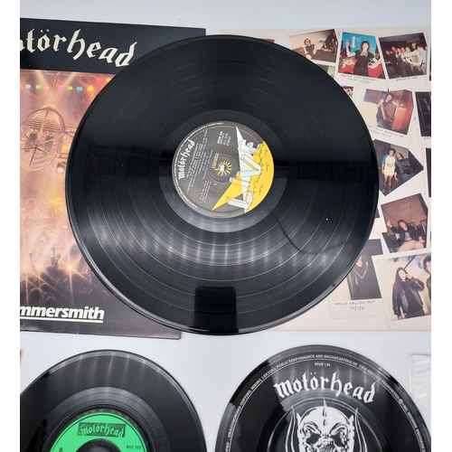 193 - A Lot of three Motorhead LP and 45 R.P.M's, Includes Picture Disc.