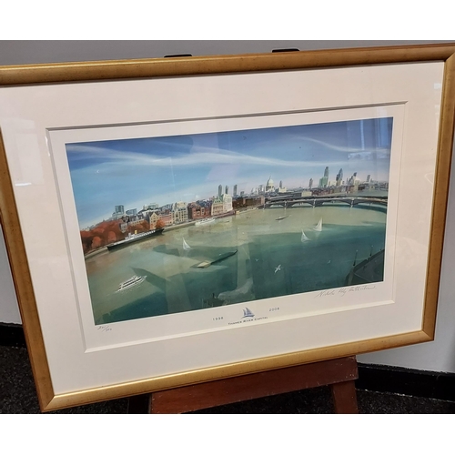 209 - A Limited edition [201/500]
print titled 'Thames River Capital. Signed by Nicholas Hely Hutchinson.