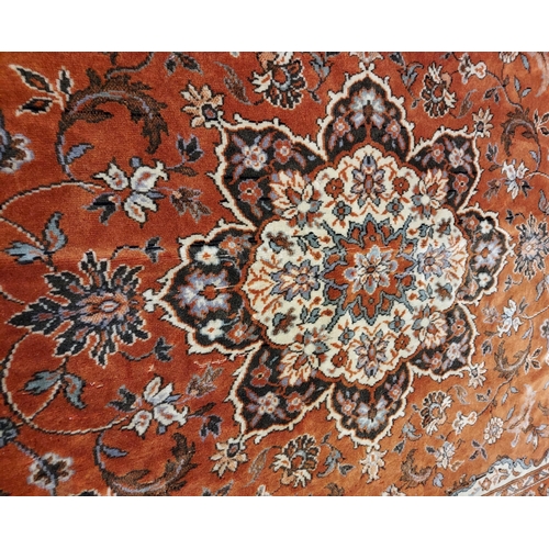 212 - Antique ornate wall hanging rug.