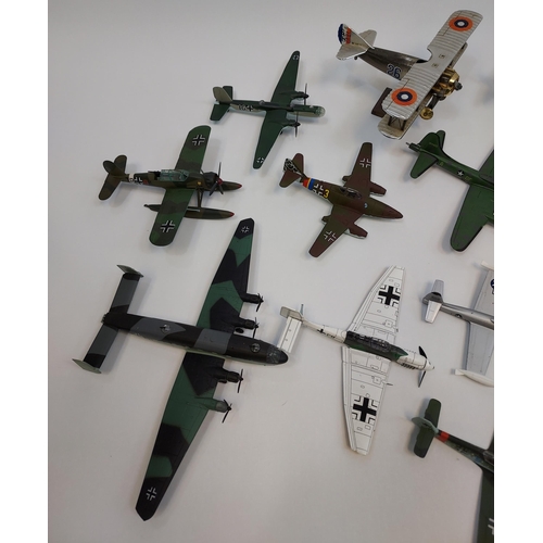 301 - A Collection of die cast and plastic aeroplane models. [Playworn]