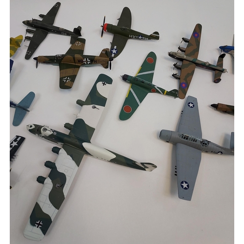 303 - A Collection of die cast and plastic aeroplane models [Playworn]