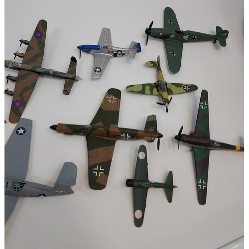 303 - A Collection of die cast and plastic aeroplane models [Playworn]