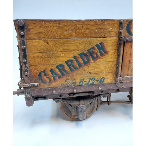 442 - A Large & Rare Antique model train wagon, Carriden Church Bazaar No.1, The Motherwell Wagon Company ... 