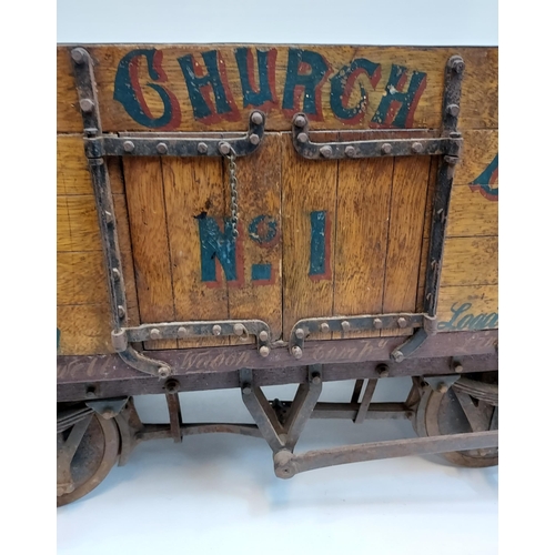 442 - A Large & Rare Antique model train wagon, Carriden Church Bazaar No.1, The Motherwell Wagon Company ... 