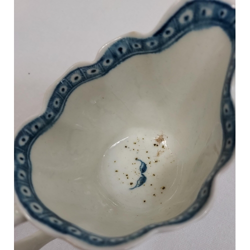 479 - A Collection of English blue and white porcelain 18th century. Variously marked, Comprising various ... 