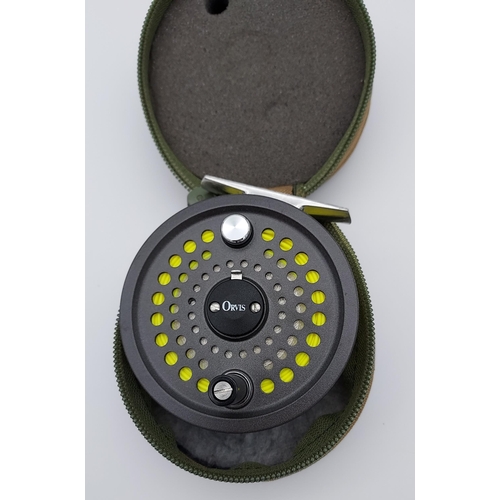 50 - Orvis Battenkill Disc 7/8 fly reel with line and pouch.