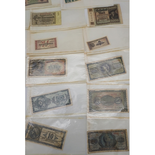 73 - A Collection of old foreign bank notes