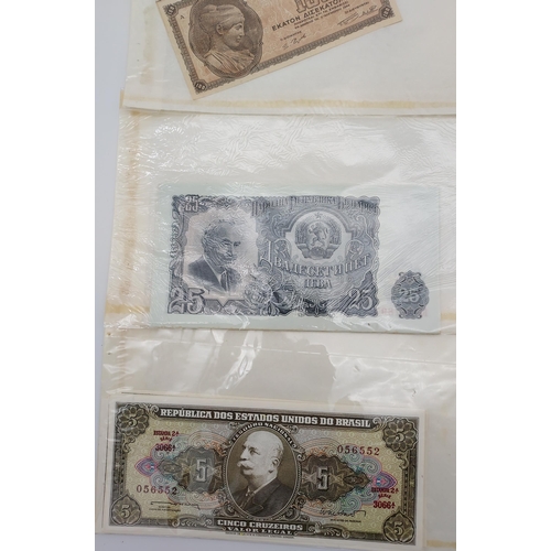 73 - A Collection of old foreign bank notes