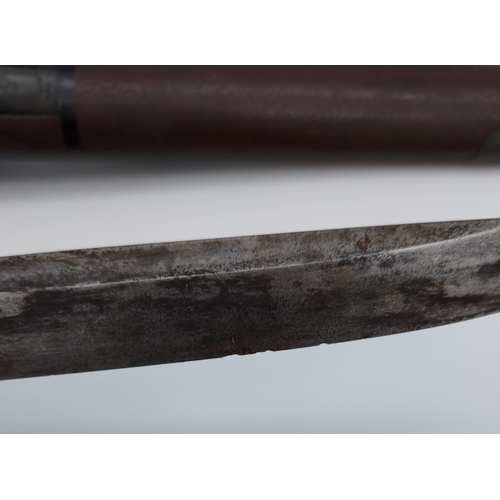 391 - An 18th/ 19th century Japanese Tanto blade. With original saya, Bronzed ornate mounts, two smaller b... 