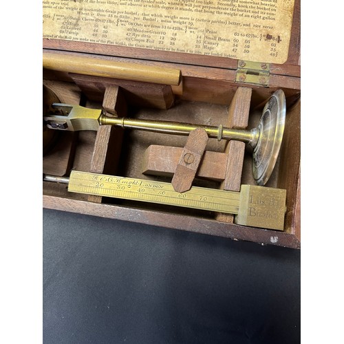 146 - A 19th century Antique boxed pocket Chondrometer. By R & G Knight London.