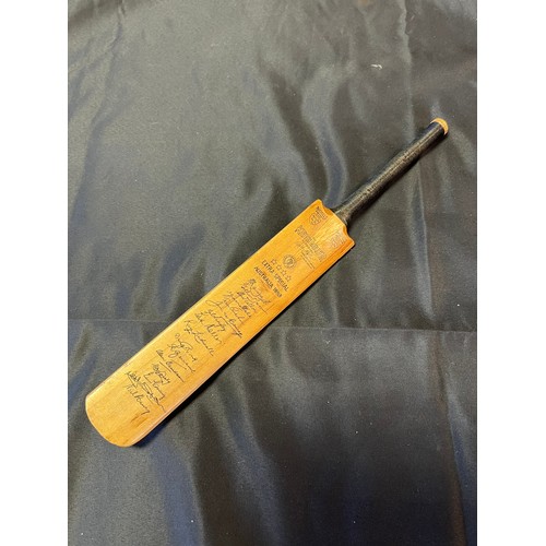 157A - A Vintage miniature 'The Keith Miller Autograph' cricket bat. [30cm in length]