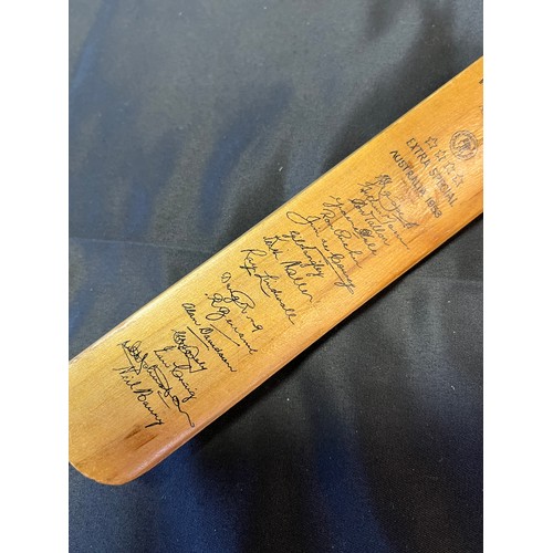 157A - A Vintage miniature 'The Keith Miller Autograph' cricket bat. [30cm in length]