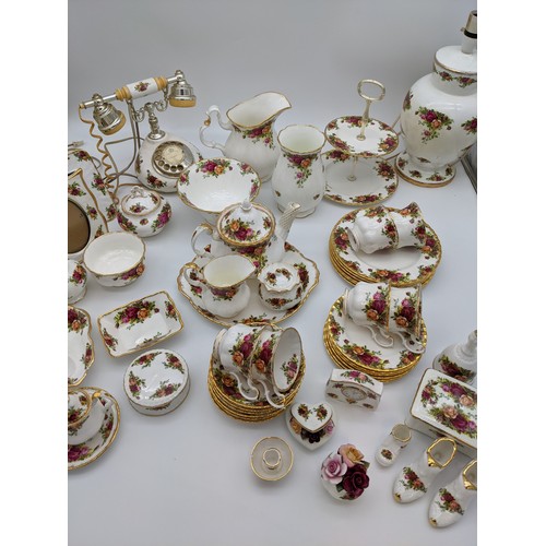 152 - Collection of Royal Albert 'Old Country Roses' [52 piece]