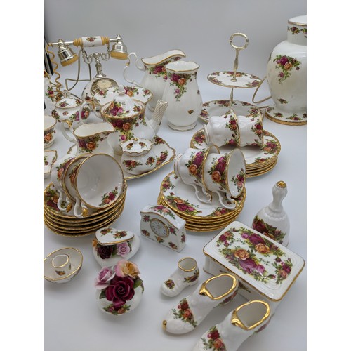 152 - Collection of Royal Albert 'Old Country Roses' [52 piece]