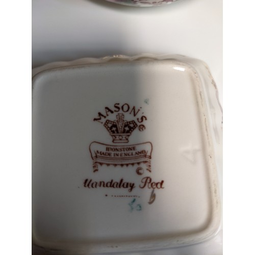 153 - Mason's Ironstone porcelain [Mandalay] [Mandalay Red]