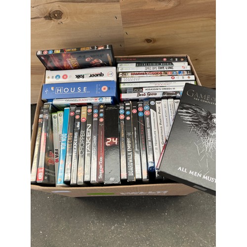 245 - A Box of DVD's and computer games