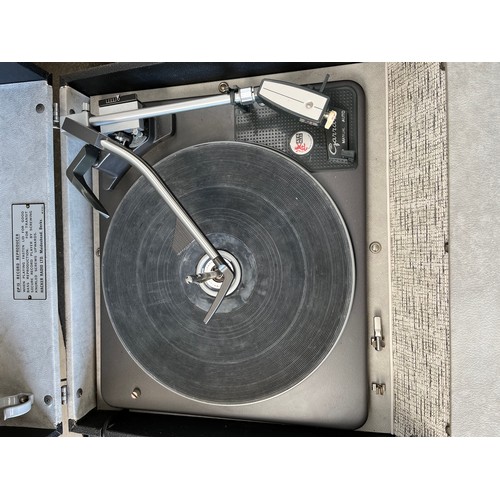 215 - Hacker portable record player, Armstrong FM Tuner and Collaro Model RC54 Record player.