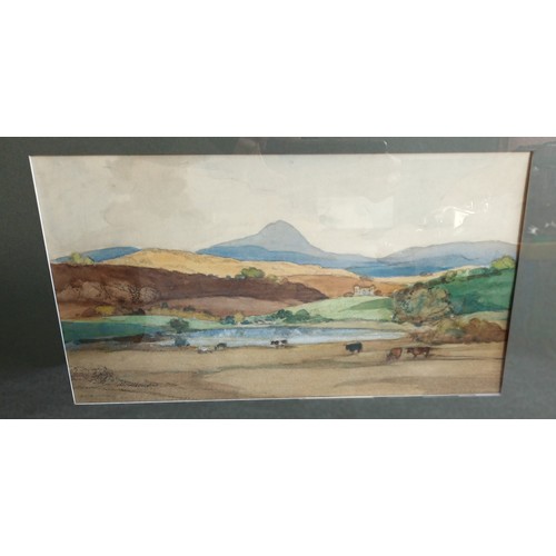 156 - Landscape watercolour by Robert Eadie [64x45cm]