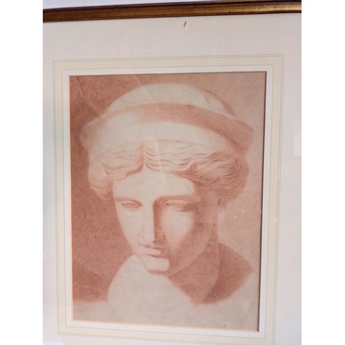 162 - Study of a Classical Statue in Red Chalk
[53x44cm]