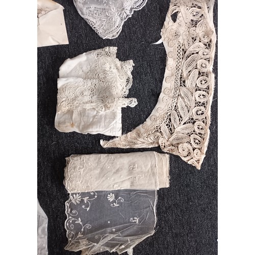 377 - 3 Boxes to include various vintage lace and feathers.
One of the boxes addressed to The Countess of ... 