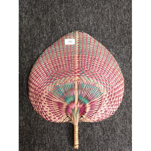 383 - Fan and 2 parasols