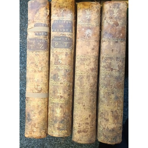 480 - Dictionnaire Universel Francais et Latin. 7 vols.: A Paris, par La Compagnie des Libraires Associes.... 