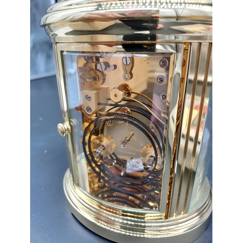 156A - Fine Carriage Clocks Matthew Norman brass carriage clock [as new]