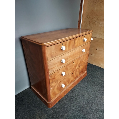 294 - Antique two over three chest of drawers. [100x112x51cm]