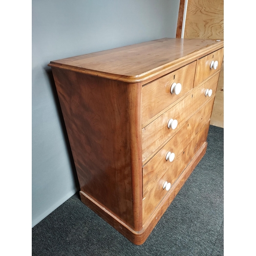 294 - Antique two over three chest of drawers. [100x112x51cm]