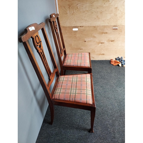 305 - Two Art and crafts style bedroom chairs