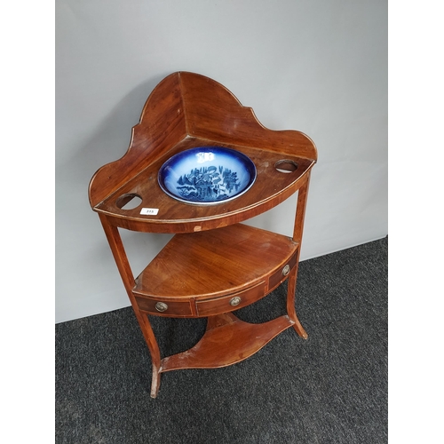 315 - A 19th century corner wash stand. [100cm high]