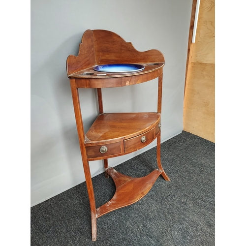 315 - A 19th century corner wash stand. [100cm high]