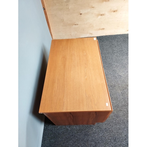 330 - A Mid century teak two door unit. [52x84x53cm]