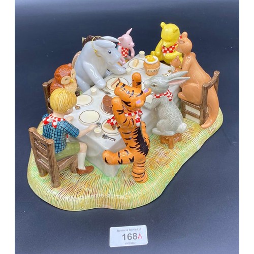 168A - Royal Doulton Winnie the Pooh large figure, titled 'A Party For Me? How Grand!' Limited edition 537 ... 