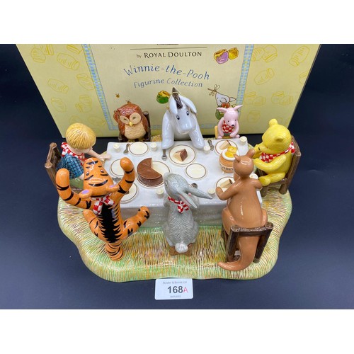 168A - Royal Doulton Winnie the Pooh large figure, titled 'A Party For Me? How Grand!' Limited edition 537 ... 