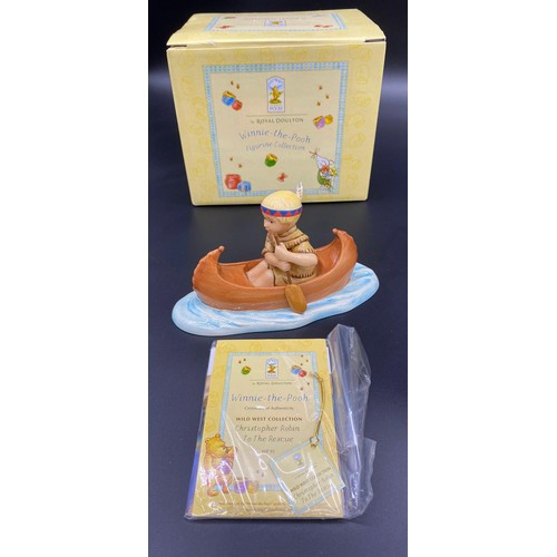 169A - Two Royal Doulton Winnie The Pooh Figures, Titled ' Christopher Robin to the rescue and A Clean Litt... 