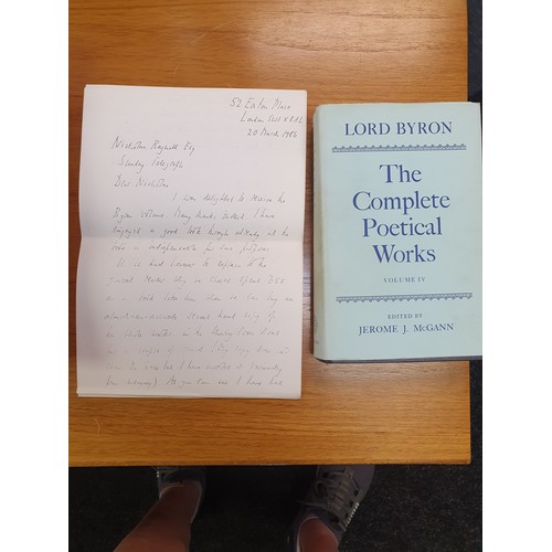 461 - McGinn, Jerome J.: Lord Byron. The Complete Poetical Works. 7 vols. with 9 other works relating to t... 