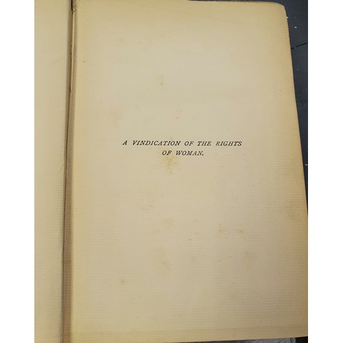 470 - Wollstonecraft, Mary.: Letters to Imlay with Prefatory Memoir by C. Kegan Paul, 1879, first edition;... 