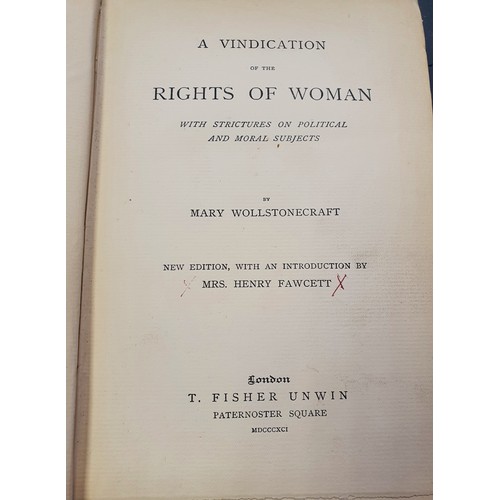 470 - Wollstonecraft, Mary.: Letters to Imlay with Prefatory Memoir by C. Kegan Paul, 1879, first edition;... 