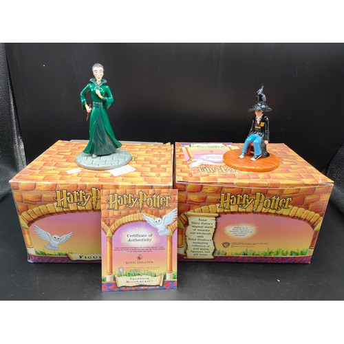 80 - 2 boxed Royal doulton Harry potter series figures professor McGonagall and Harry potter . Tallest 5 ... 