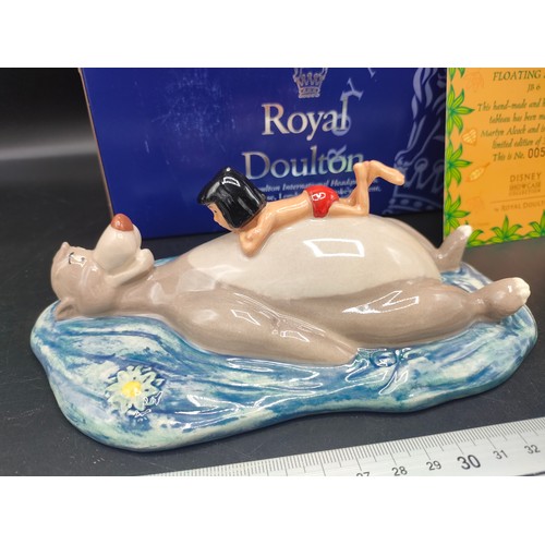 92 - Large Limited edition Royal doulton Disney showcase collection jungle book figure floating along bal... 