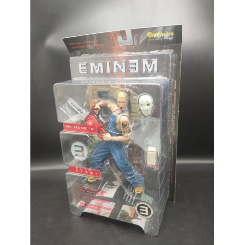 126 - Art Asylum Eminem Slim Shady Chainsaw Marshall Mathers 7 inch Action Figure [Will not post]