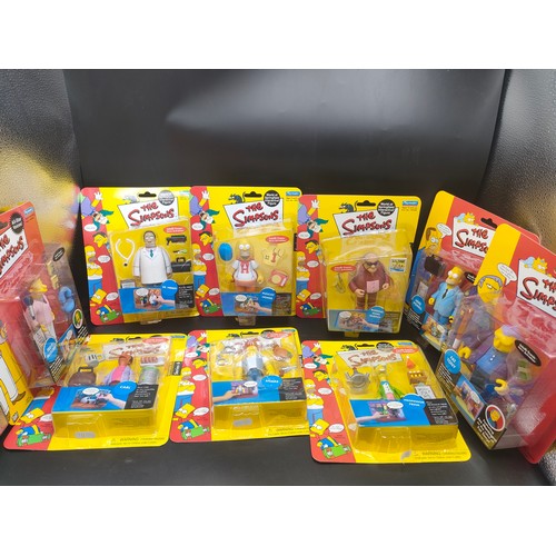 128 - Lot of Simpsons boxed figures produced by Playmates