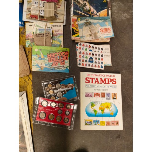 149 - Large collection of cigarettes cards, albums , railway heritage train picture etc .