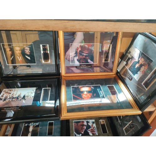 167 - 3 shelves of limited edition movie film cell pictures includes terminator etc.