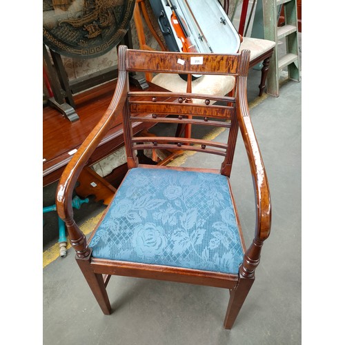 206 - Antique 19th century arm chair.