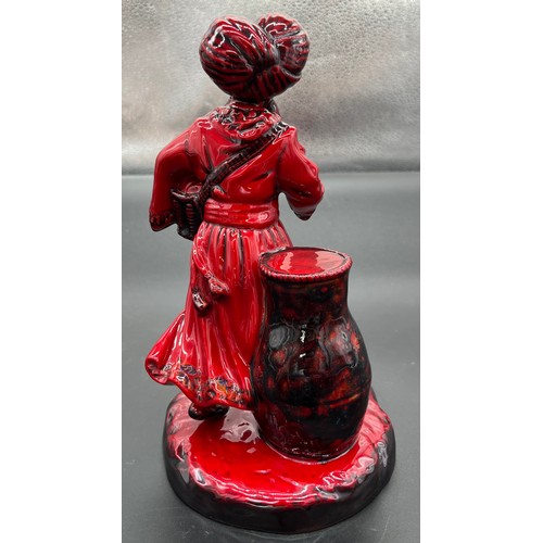 601 - Royal Doulton Flambe The Lamp Seller Hn3278, [23cm high] [Will not post]