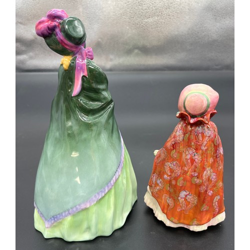 602 - Two Royal Doulton Lady Figurines, Granny's Shawl RdNo. 794188 & The Paisley Shawl RdNo. 733120- Pott... 