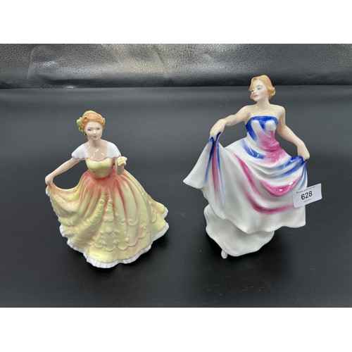 628 - Four various Royal Doulton lady Figurines, Deborah HN 3644, Liberty HN 3201 & Two Marie Sisley HN347... 