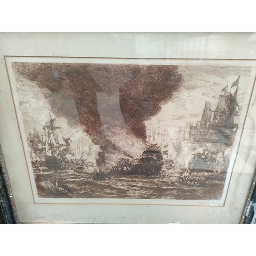 319 - Selection of antique 19th century engravings depicting Sherness ships scenes , various ship scenes ,... 